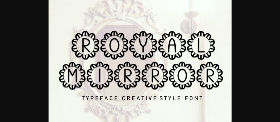 Royal Mirror Font Poster 3