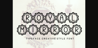 Royal Mirror Font Poster 1