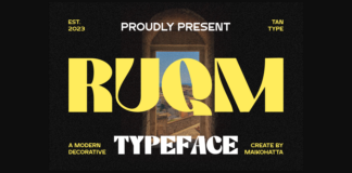 Ruqm Font Poster 1