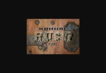 Rust Font Poster 1