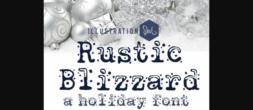 Rustic Blizzard Font Poster 3