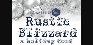 Rustic Blizzard Font Poster 1