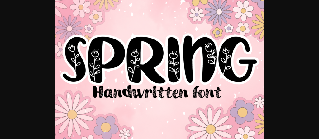 Spring Font Poster 3