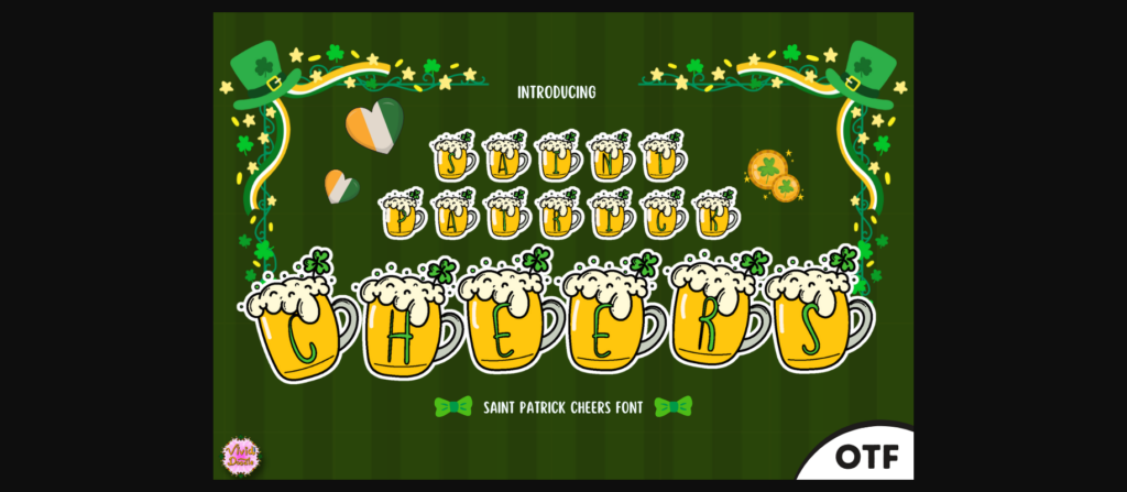 Saint Patrick Cheers Font Poster 3