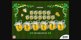 Saint Patrick Cheers Font Poster 1