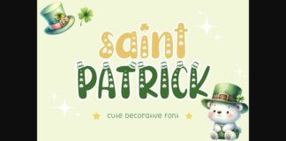 Saint Patrick Font Poster 1