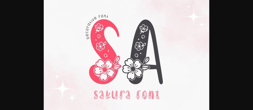 Sakura Font Poster 3