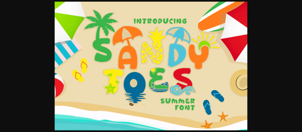 Sandy Toes Font Poster 3