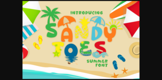 Sandy Toes Font Poster 1