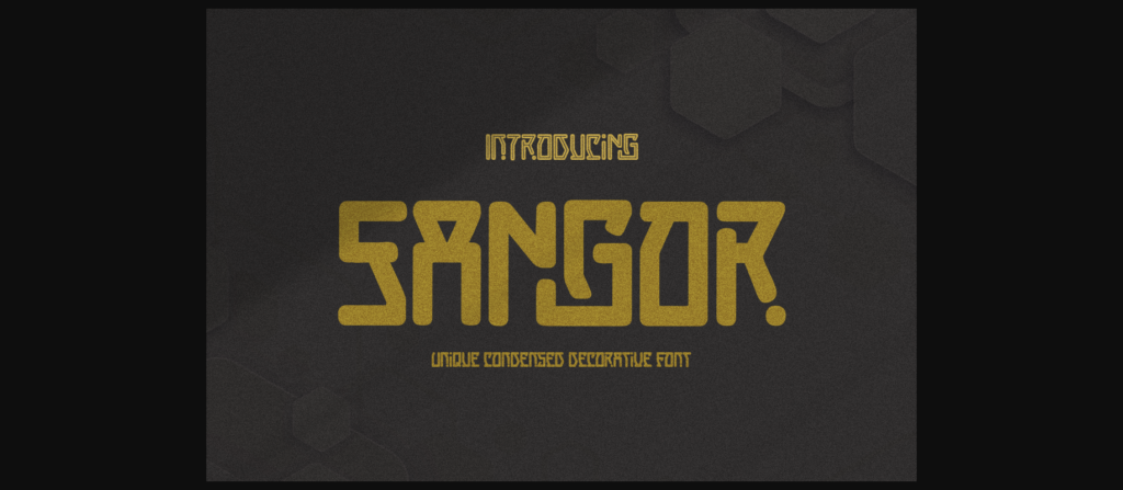 Sangor Font Poster 3