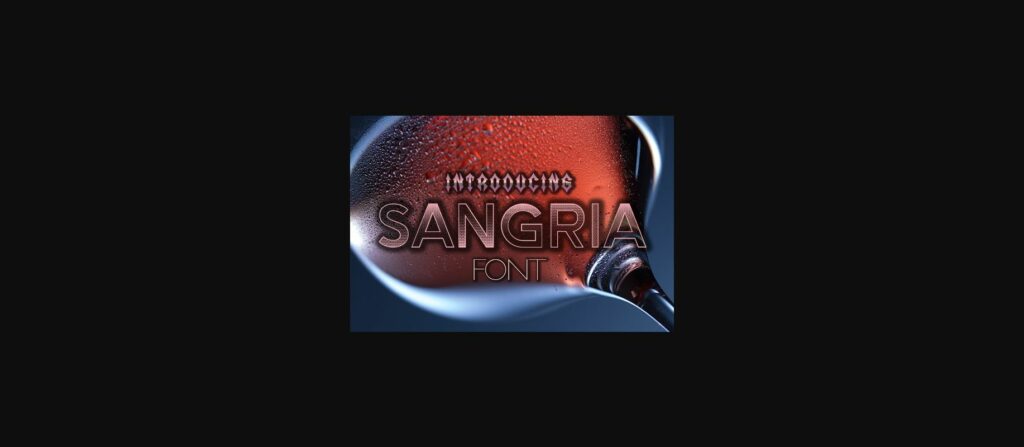 Sangria Font Poster 3