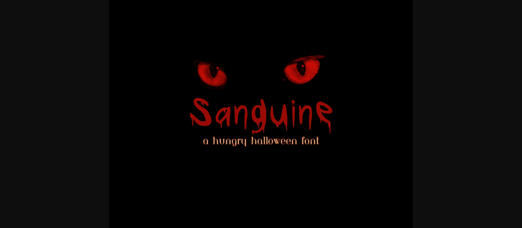 Sanguine Font Poster 1