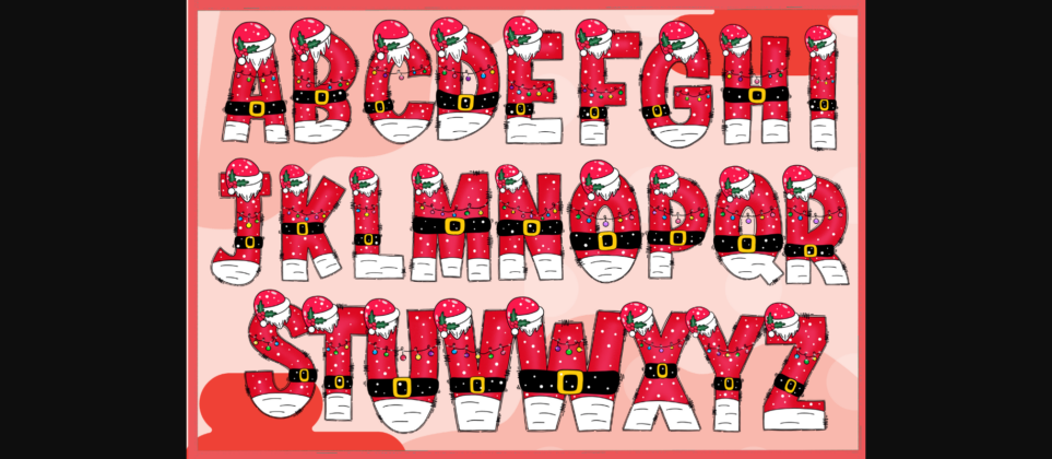 Santa Cute Font Poster 4