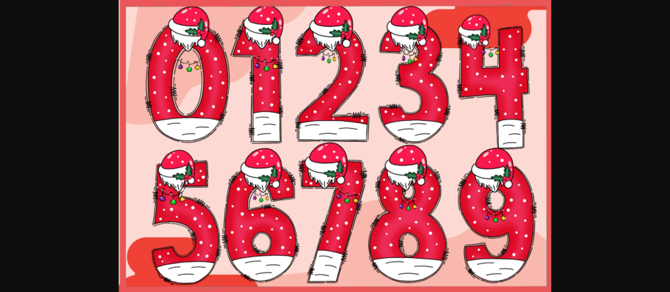 Santa Cute Font Poster 5