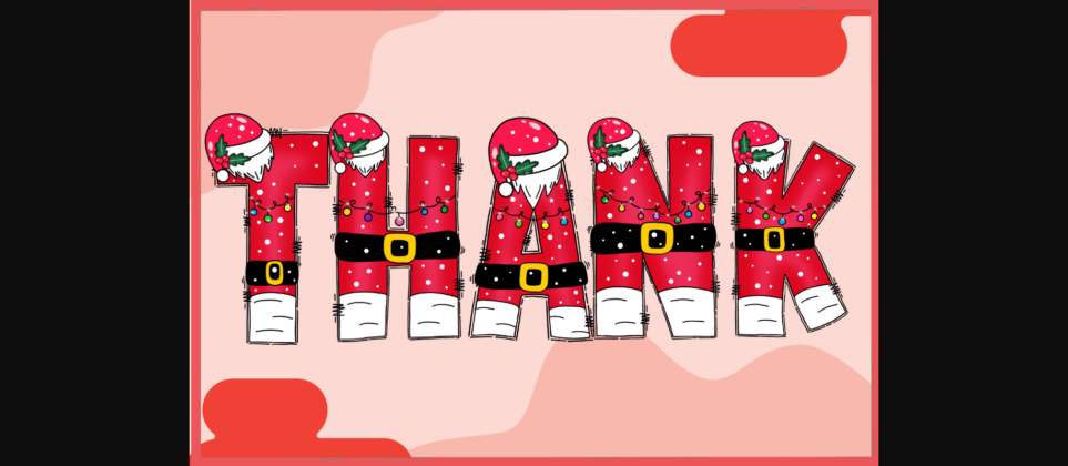 Santa Cute Font Poster 9