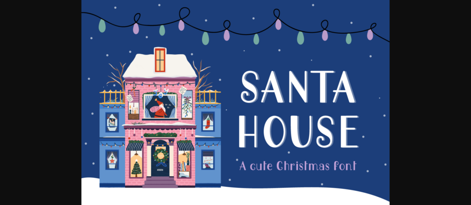 Santa House Font Poster 3