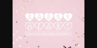 Sassy Heart Font Poster 1