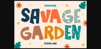 Savage Garden Font Poster 1