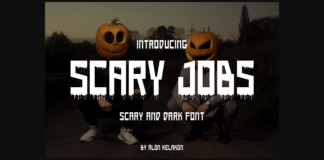 Scary Jobs Font Poster 1