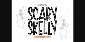 Scary Skelly Font Poster 1