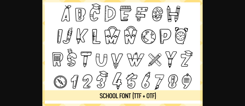 School Font Poster 4