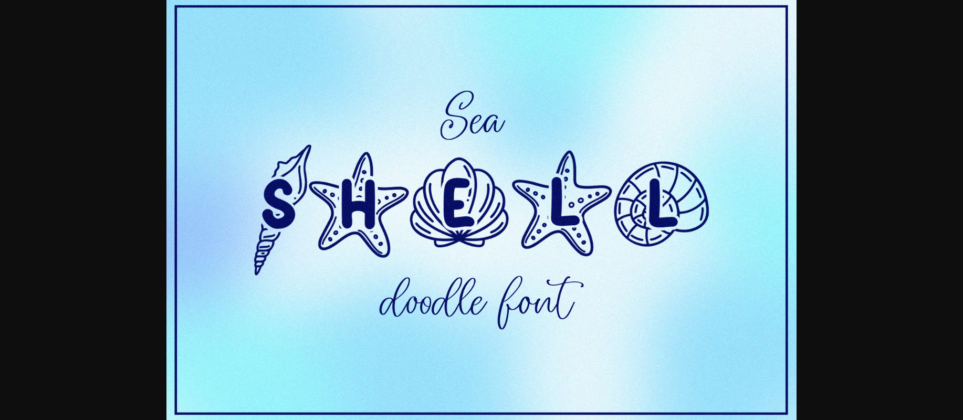 Seashell Font Poster 3