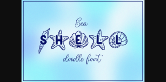 Seashell Font Poster 1