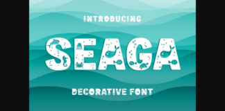 Seaga Font Poster 1