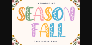 Season Fall Font Poster 1