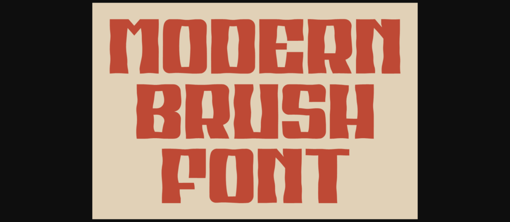 Sena Nespora Brush Font Poster 4