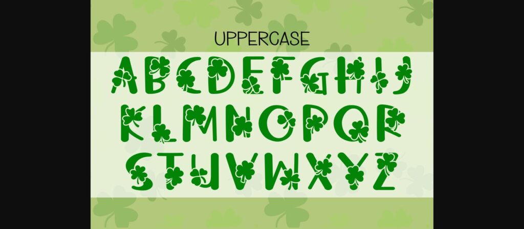 Shamrock Font Poster 5