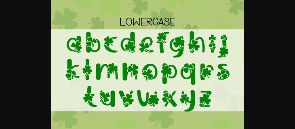 Shamrock Font Poster 6