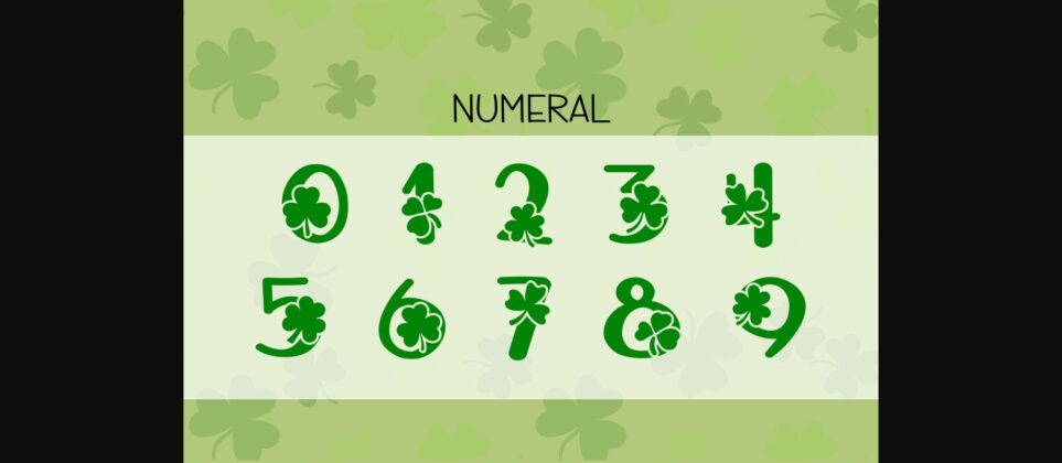 Shamrock Font Poster 8