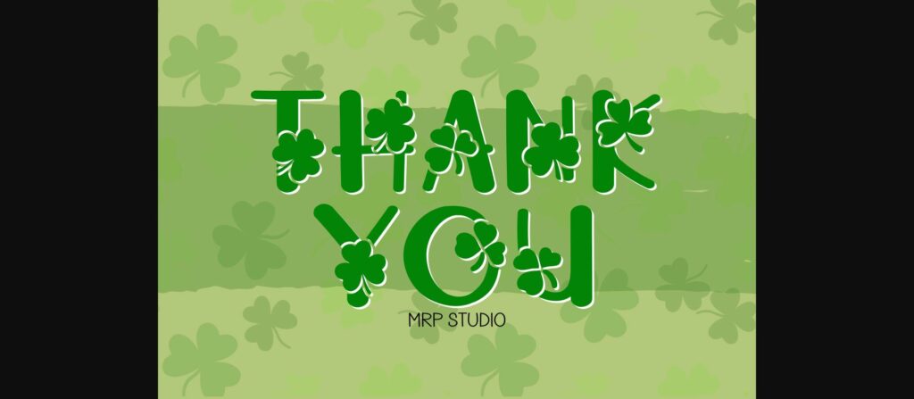 Shamrock Font Poster 10