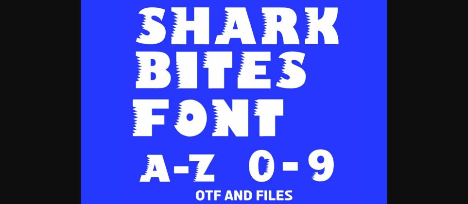 Shark Bites Font Poster 3