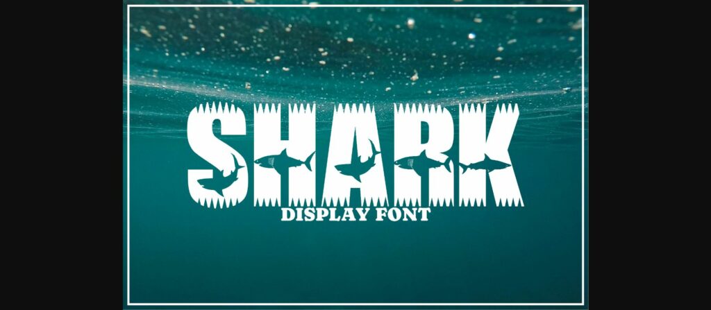 Shark Font Poster 3