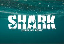 Shark Font Poster 1