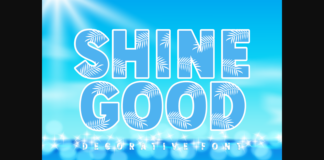 Shine Good Font Poster 1