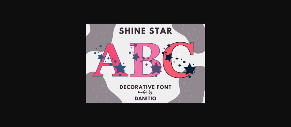 Shine Star Font Poster 3