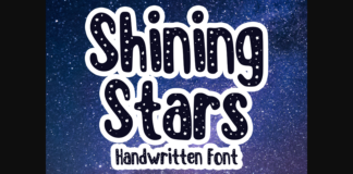 Shining Stars Font Poster 1