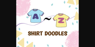 Shirt Doodles Font Poster 1