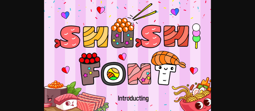 Shushi Font Poster 1