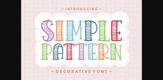 Simple Pattern Font Poster 1