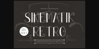 Sinematik Retro Font Poster 1