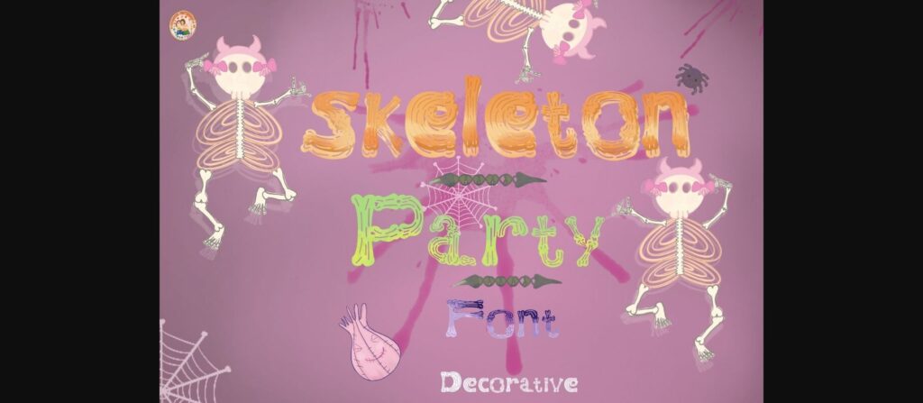 Skeleton Font Poster 4