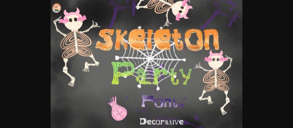 Skeleton Font Poster 3