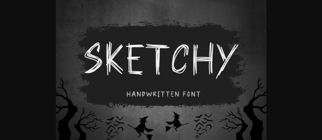 Sketchy Font Poster 3