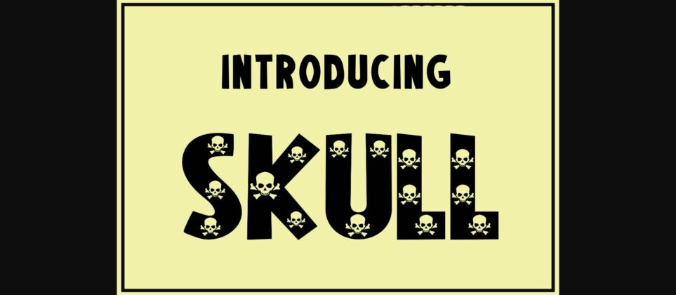 Skull Font Poster 1