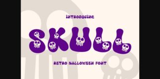 Skull Font Poster 1