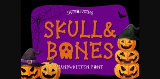 Skull and Bones Font Poster 1